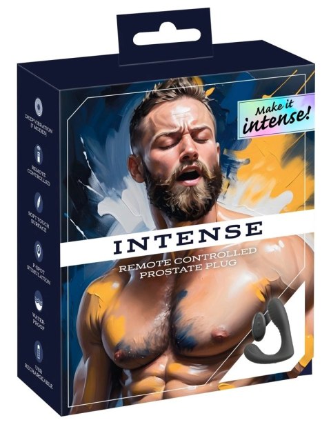 You2Toys Intense RC Plug Prostaty 7 Trybow Silikon Czarny Pilot