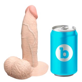 B-Vibe Slipskin 6" Girthy Crea - model elastyczny, silikonowy, 15,4 cm