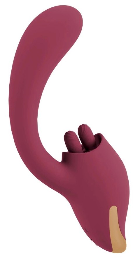 Javida 2-Function Vibrator & Licking System silikonowy 20,6 cm fioletowy