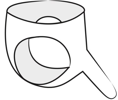 LateX Majtki Lateksowe Czerwone z Elementem Zewnętrznym 15 cm S