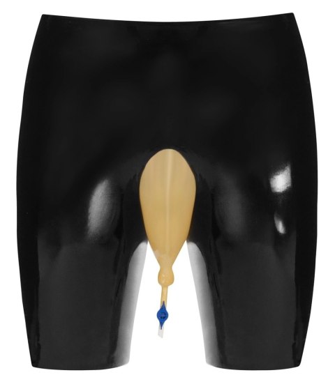 LateX Spodenki kolarskie czarne z wkładką i zaworem, rozmiar S