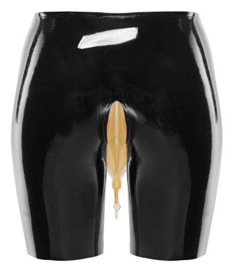 LateX Spodenki kolarskie czarne z wkładką i zaworem, rozmiar S