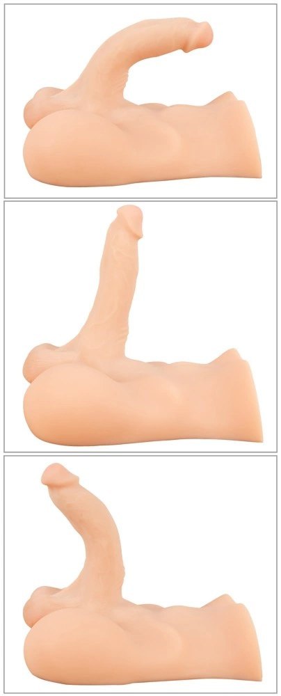 Realistixxx Deluxe Man 02 - anatomiczny tors z elastycznym elementem, TPE