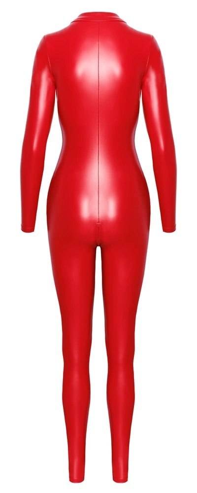Noir kombinezon jednoczęściowy długi czerwony matowy M elastyczny