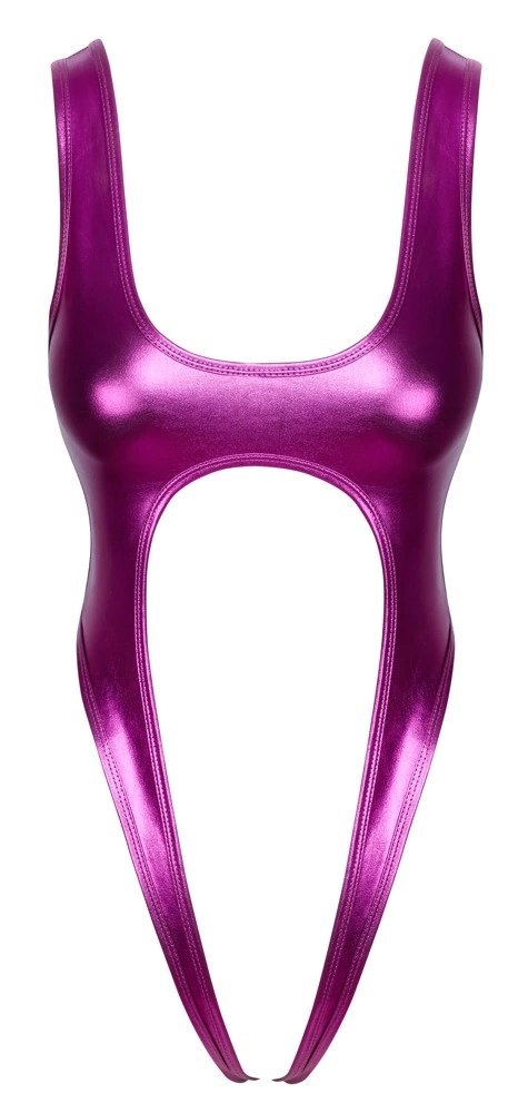 Cottelli Lingerie Body Metaliczny Roż L/XL Błyszczący Elastyczny