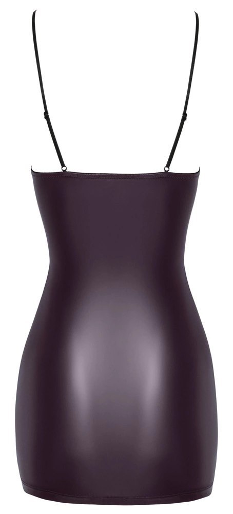 Cottelli PARTY Mini Sukienka Fioletowa M Regulowane Ramiączka