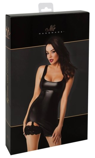 Noir Sukienka Mini Czarna Obcisła Model Orgia S z Ramiączkami