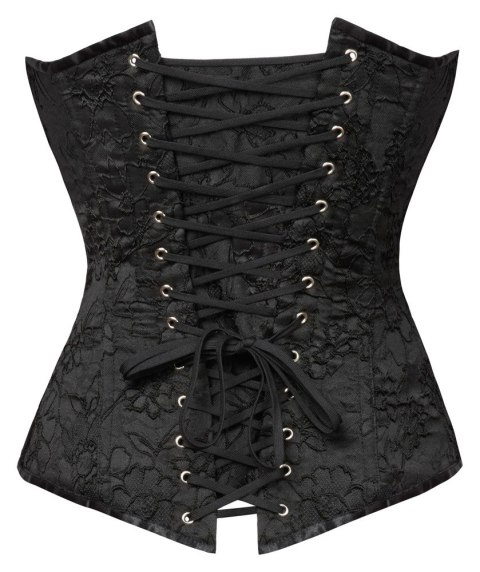 Cottelli PARTY Gorset Sznurowany Bez Ramiączek Czarny XL