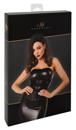 Noir Orgia Exclusive gorset czarny M dopasowany z odpinanymi ramiączkami