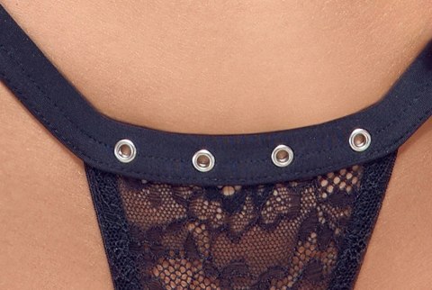 Cottelli Lingerie komplet koronkowy 2-częściowy czarny 80C/M