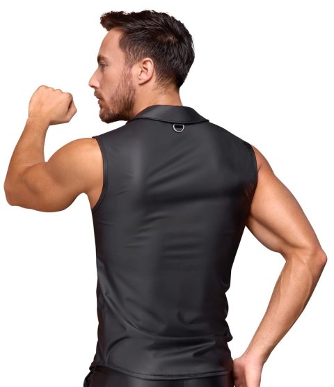 NEK Koszulka Męska Czarna Matowa Bez Rękawow 2XL Zatrzaski