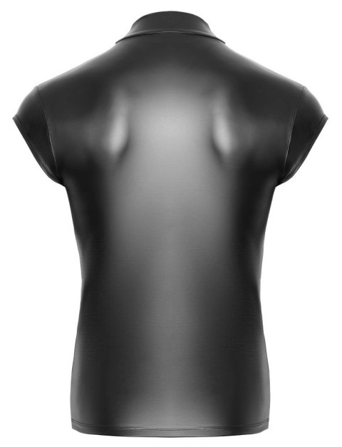 NEK Koszulka Męska Czarna Matowa Z Wycięciem V S