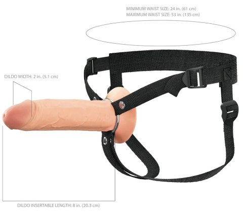 Fantasy X-tensions Elite FXTE8 System intymny silikonowy Hollow 21,6 cm