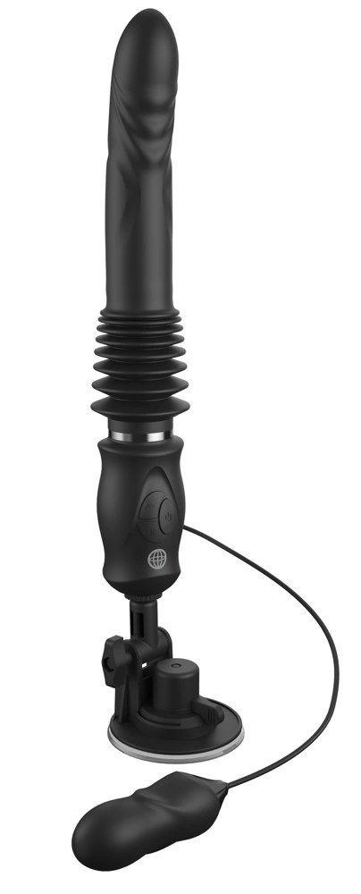 Pipedream FFS Ultimate Silicone Thruster - system ruchomy, silikonowy, czarny