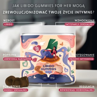 FitME Libido Gummies for Her 180g żelki dla kobiet, maca, Reishi, Ginkgo