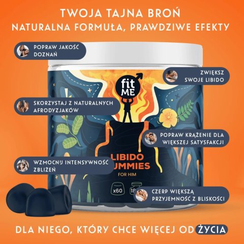 FitMe Libido Gummies for Him żelki z catuabą i cordycepsem 180g