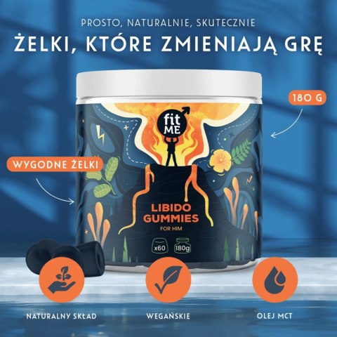 FitMe Libido Gummies for Him żelki z catuabą i cordycepsem 180g