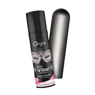 Orgie Dual Vibe Mini - wibrator kompaktowy smak truskawka gin & tonic