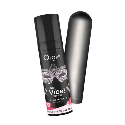 Orgie Dual Vibe Mini - wibrator kompaktowy smak truskawka gin & tonic