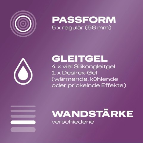 Durex Love Mix Pack 18 szt. - zestaw 5 wariantow smakowych i tekstur