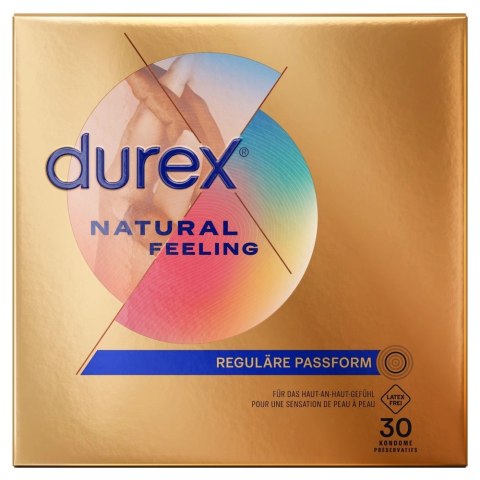 Durex Natural Feeling 30 szt. prezerwatywy bez lateksu Real Feel