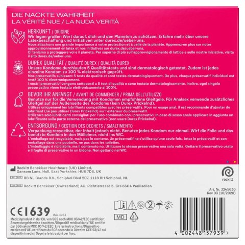 Durex Pleasure Me 40 szt. - prezerwatywy z teksturowaną powierzchnią