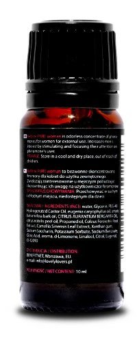 Lovely Lovers BeMine Pure Woman Skoncentrowane Bezwonne Feromony 10ml