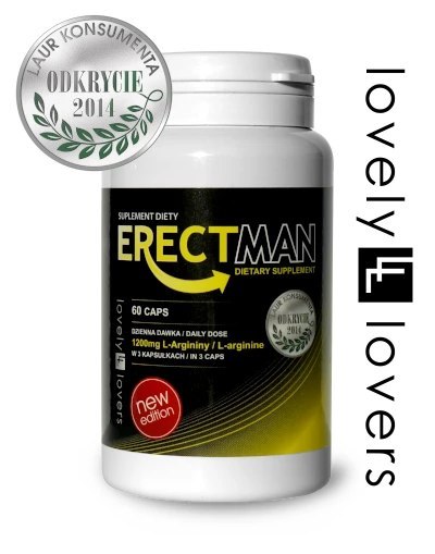 Lovely Lovers ERECTMAN 60 kapsułek - wsparcie męskiej witalności, 60 szt.