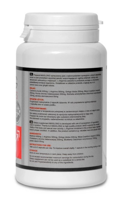 Lovely Lovers MAXILONG 60 kapsułek - wsparcie męskiej wydolności i energii