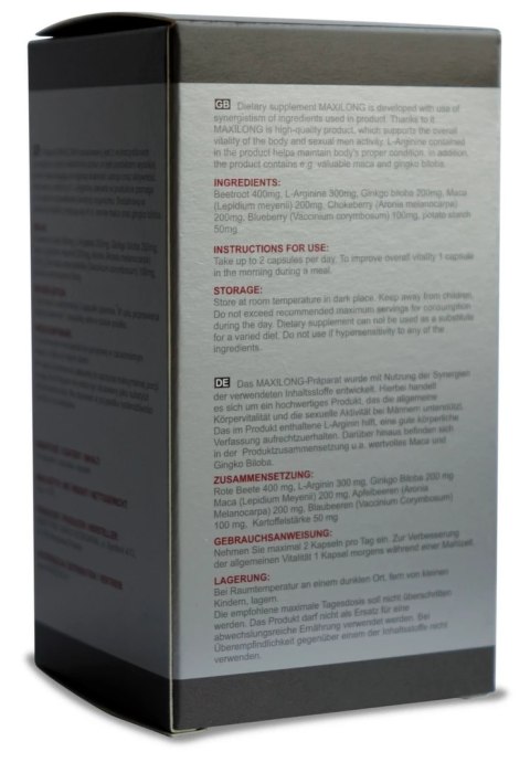 Lovely Lovers MAXILONG 60 kapsułek - wsparcie męskiej wydolności i energii