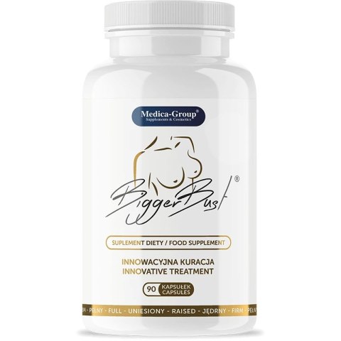 Medica-Group BiggerBust 90 kapsułek - wsparcie jędrności i wyglądu biustu