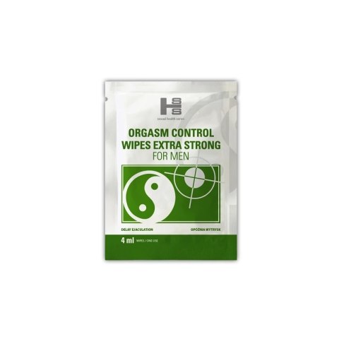 SHS Orgasm Control Wipes 6 szt. - Chusteczki pielęgnacyjne z ekstraktami roślinnymi
