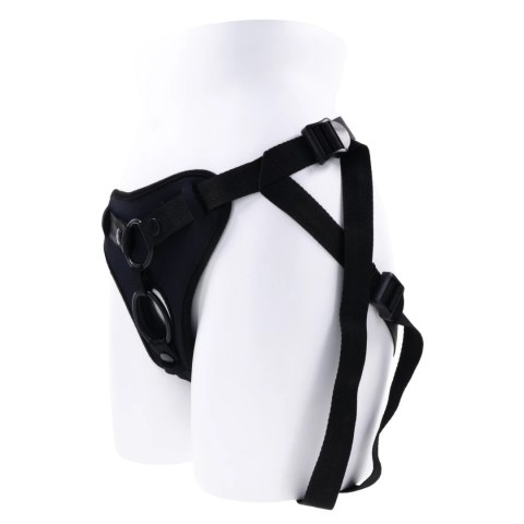 Sportsheets Dual Desires Uprząż Pasowa Podwojna Czarna, 2 O-Ringi