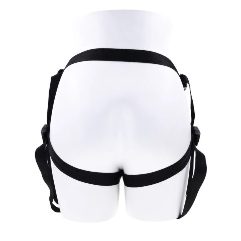 Sportsheets Dual Desires Uprząż Pasowa Podwojna Czarna, 2 O-Ringi