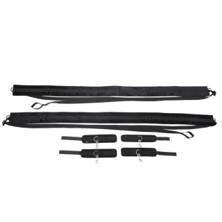 Sportsheets No Matter Where uniwersalny zestaw pasow i mankietow czarny