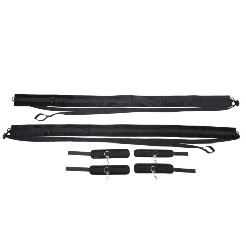 Sportsheets No Matter Where uniwersalny zestaw pasow i mankietow czarny