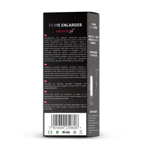 Stifler's Collection ręczna pompa prożniowa przezroczysta 22 cm ABS/Silikon