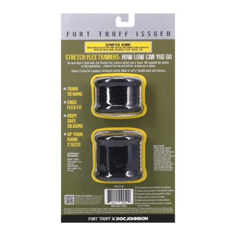 Doc Johnson zestaw pierścieni silikonowych Stretch Flex 2 rozmiary