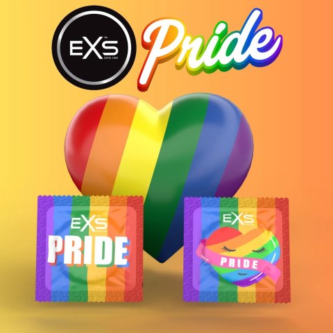 EXS Pride Regular 54 mm - 144 sztuki, zestaw kolorowych prezerwatyw
