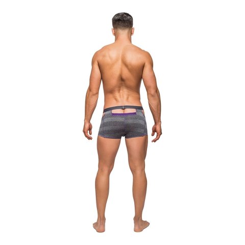 Male Power Heather Haze L szorty z wycięciami jasnoszare męskie