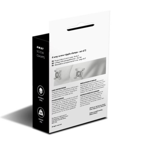 Prowler Red 4-kierunkowy zacisk śrubowy ze stali nierdzewnej