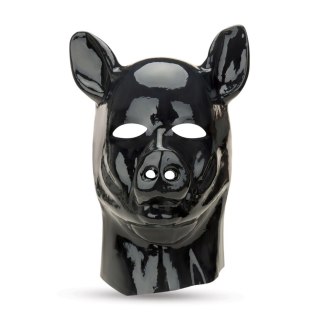 Prowler Red Pig Hood - Kaptur lateksowy z maską i otworami na oczy
