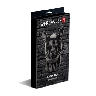 Prowler Red Pig Hood - Kaptur lateksowy z maską i otworami na oczy