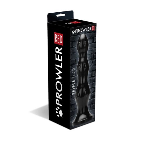 Prowler Red Triple Plug - model z trzema anatomicznymi segmentami, 24 cm