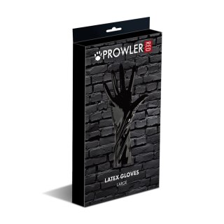 Prowler Red rękawiczki lateksowe duże, kolor czerwony, bezszwowe