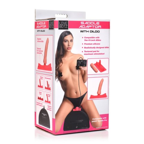 XR Brands Adapter do Saddle Pro z akcesorium Vac-U-Lock 7,25" czarny