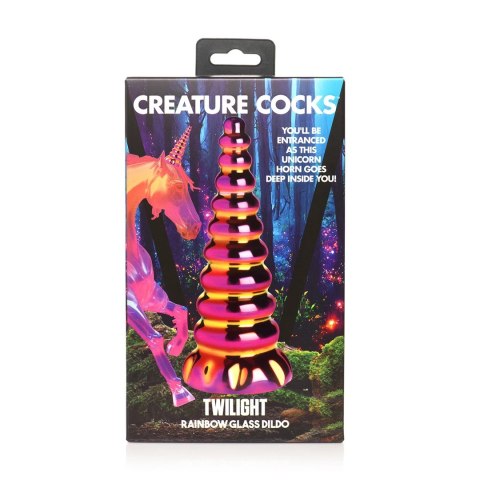 XR Brands Twilight Rainbow szklana forma intymna borokrzemianowa