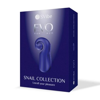 Snail Vibe EVO system do stymulacji z podwojnym silnikiem, granatowy