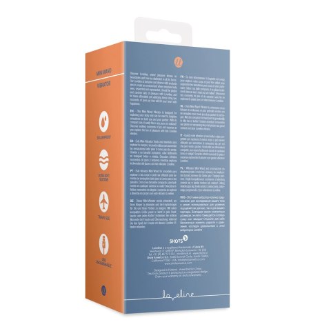 Loveline Blue Horizon kompaktowy wibrator mini, żebrowana powierzchnia