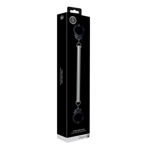 Ouch! by Shots drążek rozporowy z regulowanymi mankietami, uniwersalny